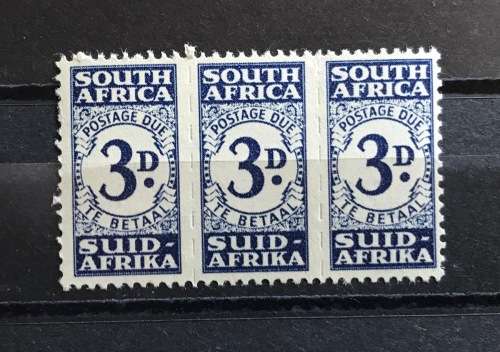UNION of SOUTH AFRICA POSTAGE DUE STAMPS 1943-44 NEW DESIGN SACC 29-32 + 31A MNH 5 x UNITS of 3.