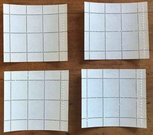 UNION of SOUTH AFRICA BOOKLET PANES x 4 1/2d 1947-54 SACC113 SG25a AIR MAIL LUG POS