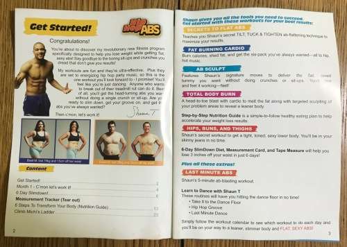 SHAUN T`s HIP HOP ABS TONE and SCULPT YOUR BODY DVD + BOOKLET DANCE YOUR WAY TO HOT ABS!!