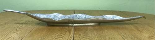 Aluminium Decorative Leaf Serving Platter (Silver colour) for Home SNACKS HANDMADE INDIA ALUMINIUM?