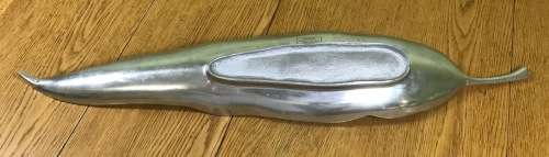 Aluminium Decorative Leaf Serving Platter (Silver colour) for Home SNACKS HANDMADE INDIA ALUMINIUM?