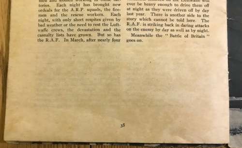 BATTLE of BRITAIN AUGUST-OCTOBER 1940 BOOKLET WW2 WWII WORLD WAR TWO WINSTON CHURCHILL