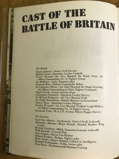 BATTLE of BRITAIN TOM HUTCHINSON WW2 WWII WORLD WAR TWO from the GREAT NEW MOTION PICTURE 1969