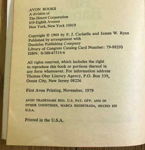 WHO KILLED THE RED BARON? WW1 CARISELLA and JAMES RYAN PAPERBACK 1979 AVON BOOKS
