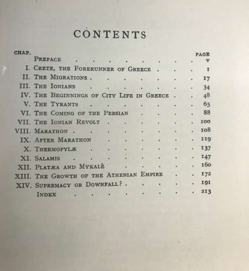HELLAS THE FORERUNNER H.W. HOUSEHOLD VOLUME 1 ATHENS IN HER GLORY 1927 REPRINT DENT and SONS
