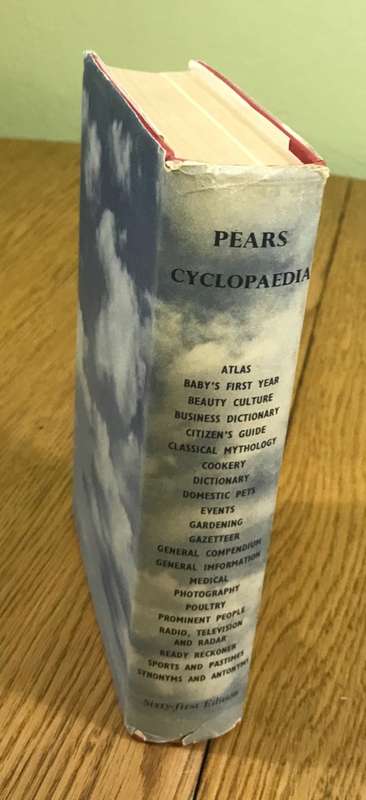 PEARS CYCLOPAEDIA 61st EDITION EDITOR MARY BARKER PEARS SOAP 1951-54 CALENDAR RARE with DUST JACKET!
