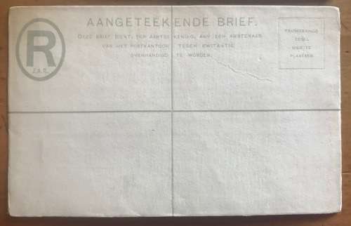 V.R.I. Z.A. REPUBLIEK AANGETEEKENDE BRIEVENPOST 4 pence REGISTERED LETTERS x 2 Orange Free State ZAR