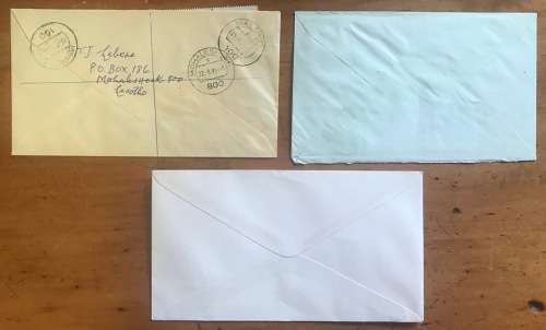 LESOTHO x 3 BOY SCOUTS FDC 1967 REGISTERED LETTER MOHALE`S HOEK LETTER MOOROSI FROGS ALOE DE BEERS