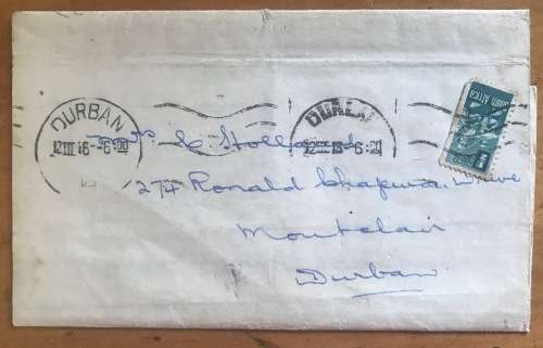 DURBAN BLOOD TRANSFUSION SERVICE wrapper 1946 FORM 7 Case No. 6117 ADDINGTON HOSPITAL HAEMORRHAGE
