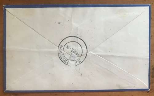 ZANZIBAR FDC 1936 SILVER JUBILEE SULTAN KALIF bin HARUB Registered AIRMAIL to South Africa SG323-6.