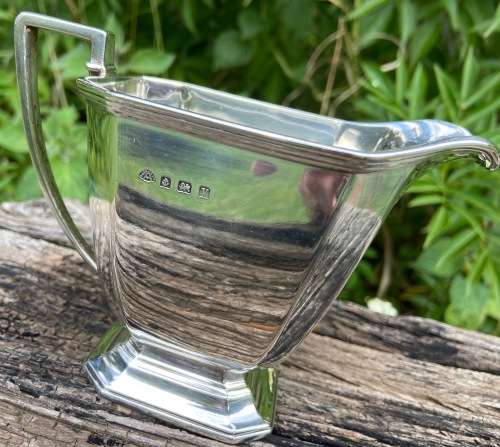 STERLING SILVER HALLMARKED TEA SET art deco BIRMINGHAM ADIE BROTHERS BROS 1945/6 ENGLAND Bakelite.
