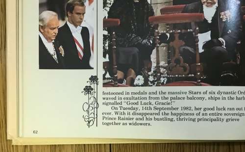 Her Serene Highness PRINCESS GRACE of MONACO Author TREVOR HALL 1982 1st Edition GRACE KELLY