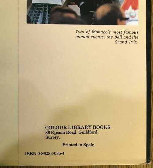 Her Serene Highness PRINCESS GRACE of MONACO Author TREVOR HALL 1982 1st Edition GRACE KELLY