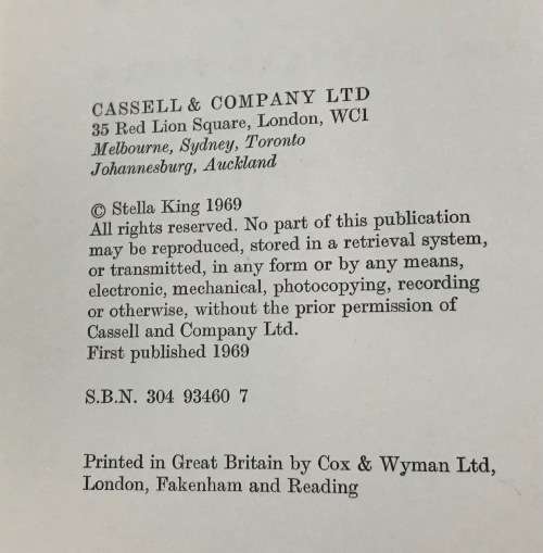 PRINCESS MARINA (DUCHESS of KENT) her life and times Author STELLA KING 1969 1st Edition Cassell
