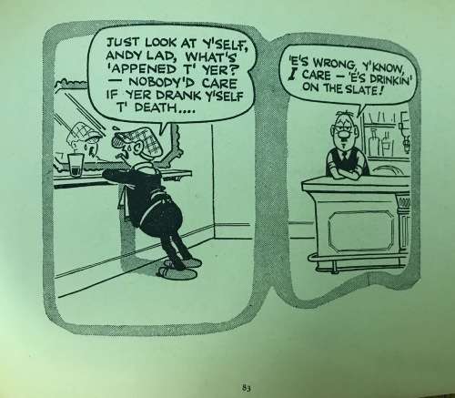 HAPPY DAYS with ANDY CAPP Drawings by SMYTHE A DAILY MIRROR BOOK 96 Page FLO 3 shillings