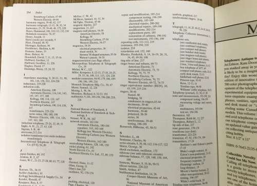 OLD-TIME TELEPHONES! Design, History and Restoration Ralph O. Meyer 2nd Edition 2005 and Price Guide