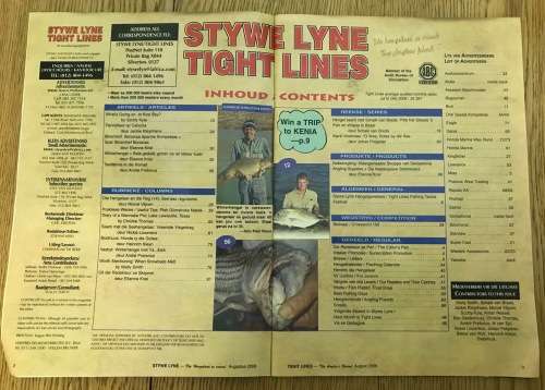 STYWE LYNE TIGHT LINES FISHING ANGLING MAGAZINE AUGUST 2006 TIGER FISH CARP BAIT REELS RODS LURES