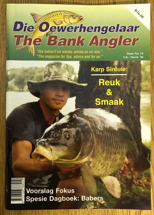 THE BANK ANGLER DIE OEWERHENGELAAR MAGAZINE FEB/MARCH 2006 CARP BAIT REELS LURES FRESHWATER FISHING