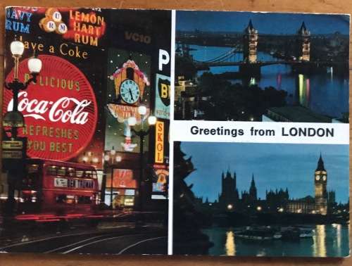 POST CARDS x 9 POSTCARDS ENGLAND LONDON TOWER BRIDGE ST PAULS CATHEDRAL BIG BEN CARNABY STREET