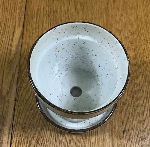 CERAMIC PLANTER with TRAY MADE in JAPAN PLANTS and FLOWERS !!!!!!!STUNNING!!!!!!!