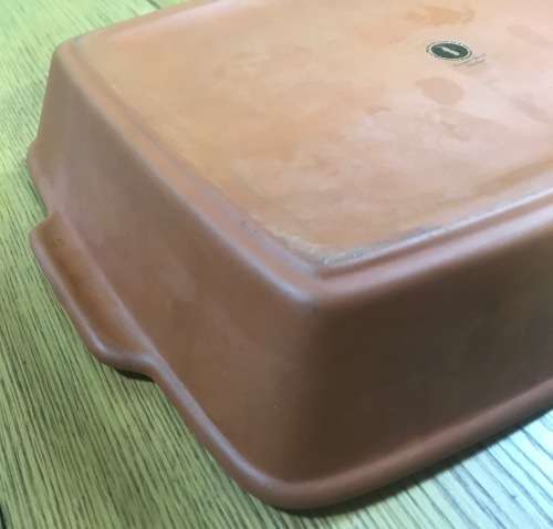 Baking Oven Dish with White Enamel BELLA COTTA THE COUNTRY CRAFT POTTERY THE ORIGINAL TERRACOTTA
