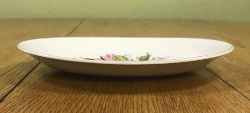 ALFRED MEAKIN LTD. ENGLAND GRAVY / SAUCE BOAT UNDERPLATE GLO-WHITE PATTERN BEAUTIFUL FLOWERS!!!