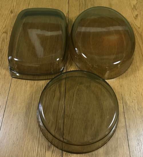 ARCOPAL OVEN BAKING COOKWARE SET 3 Different dishes ROUND, OVAL, RECTANGULAR TEMPERED GLASS FRANCE