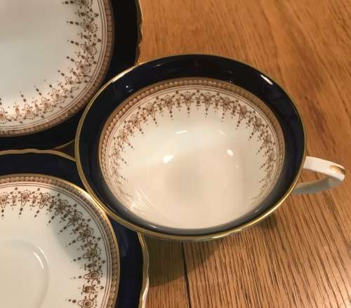 ROYAL WORCESTER ENGLAND 1 x TEA TRIO - Cup, Cake Plate and Saucer REGENCY PATTERN 1950 SCARCE! b