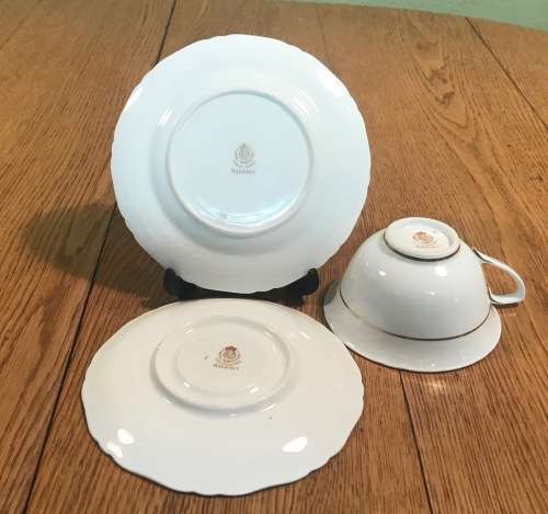 ROYAL WORCESTER ENGLAND 1 x TEA TRIO - Cup, Cake Plate and Saucer REGENCY PATTERN 1950 SCARCE! b