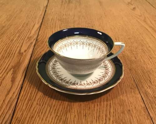 ROYAL WORCESTER ENGLAND 1 x TEA DUO - Cup and Saucer REGENCY PATTERN 1950 SCARCE! Please read notes