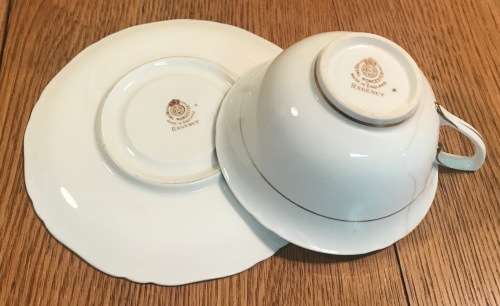 ROYAL WORCESTER ENGLAND 1 x TEA DUO - Cup and Saucer REGENCY PATTERN 1950 SCARCE! Please read notes