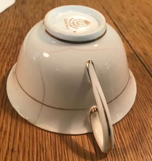 ROYAL WORCESTER ENGLAND 1 x TEA DUO - Cup and Saucer REGENCY PATTERN 1950 SCARCE! Please read notes