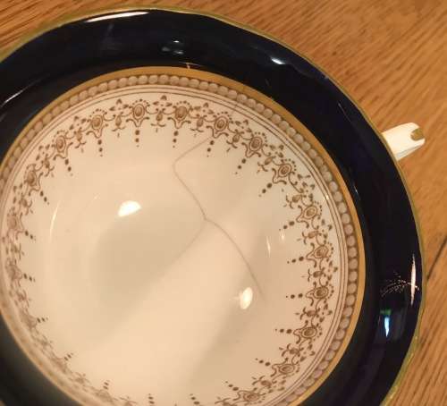 ROYAL WORCESTER ENGLAND 1 x TEA DUO - Cup and Saucer REGENCY PATTERN 1950 SCARCE! Please read notes