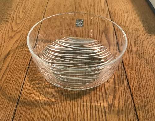 6 MAGNIFICENT CRYSTAL DESIGNER BOWLS - HOYA CRYSTAL TOKYO JAPAN - Boxed - Mint Condition!!!