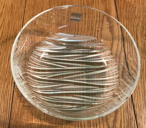6 MAGNIFICENT CRYSTAL DESIGNER BOWLS - HOYA CRYSTAL TOKYO JAPAN - Boxed - Mint Condition!!!