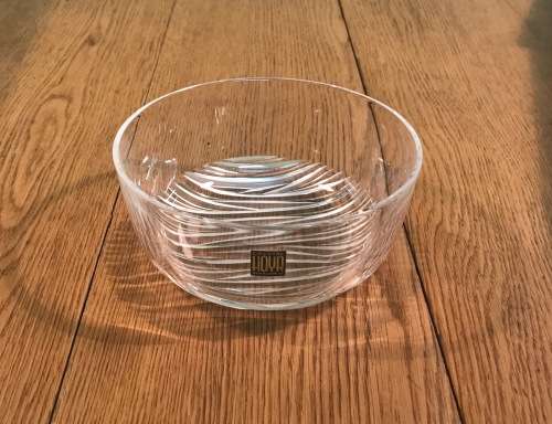 6 MAGNIFICENT CRYSTAL DESIGNER BOWLS - HOYA CRYSTAL TOKYO JAPAN - Boxed - Mint Condition!!!