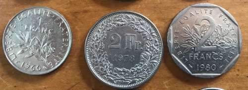 COINS MIX EUROPE x 10 ITALY FRANCE SWITZERLAND BELGIUM NETHERLAND UNITED KINGDOM GB Good Value!!