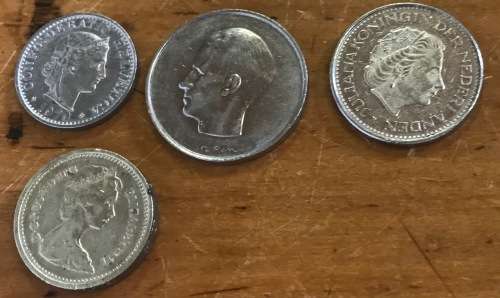 COINS MIX EUROPE x 10 ITALY FRANCE SWITZERLAND BELGIUM NETHERLAND UNITED KINGDOM GB Good Value!!