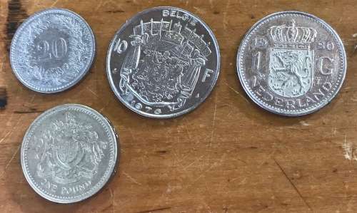 COINS MIX EUROPE x 10 ITALY FRANCE SWITZERLAND BELGIUM NETHERLAND UNITED KINGDOM GB Good Value!!