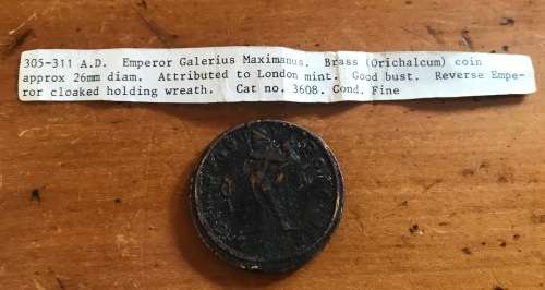ROMAN COIN 305-11 A.D. EMPEROR GALERIUS MAXIMANUS SERDICA LONDON MINT? Cat. No. 3608