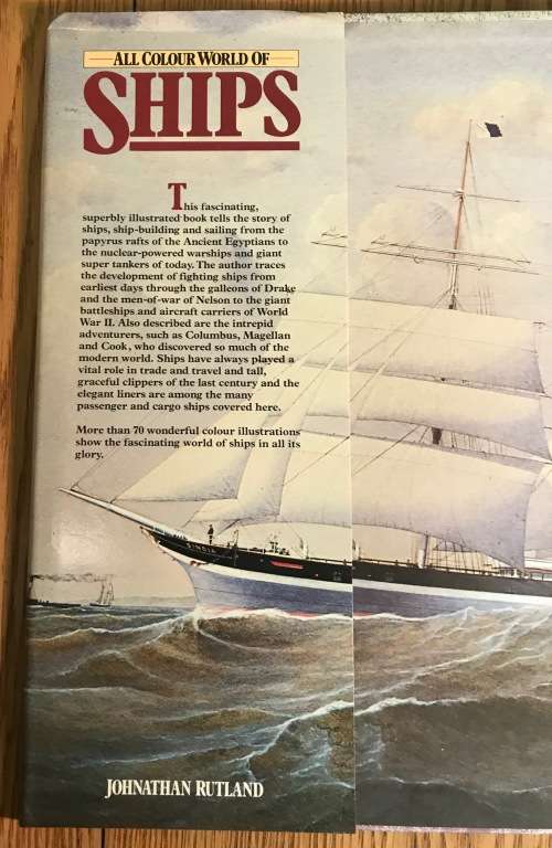 ALL COLOUR WORLD of SHIPS - JONATHAN RUTLAND - OCTOPUS BOOKS - 1978 1st Edition