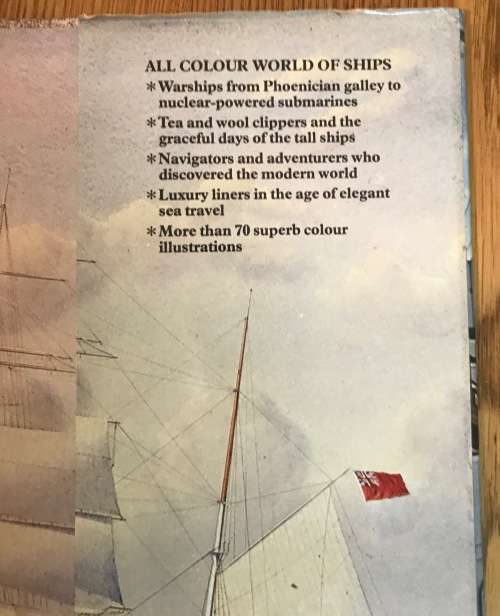 ALL COLOUR WORLD of SHIPS - JONATHAN RUTLAND - OCTOPUS BOOKS - 1978 1st Edition