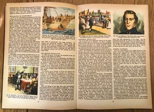 LIVING WORLD ENCYCLOPEDIAS HISTORY Text by GARETH H. BROWNING COLLINS 1975 125 Pages.