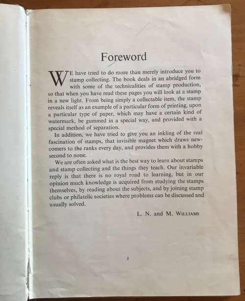 STAMP COLLECTING FOR BOYS and GIRLS L.N. and M. WILLIAMS Edited by LEONARD CUTTS 1953