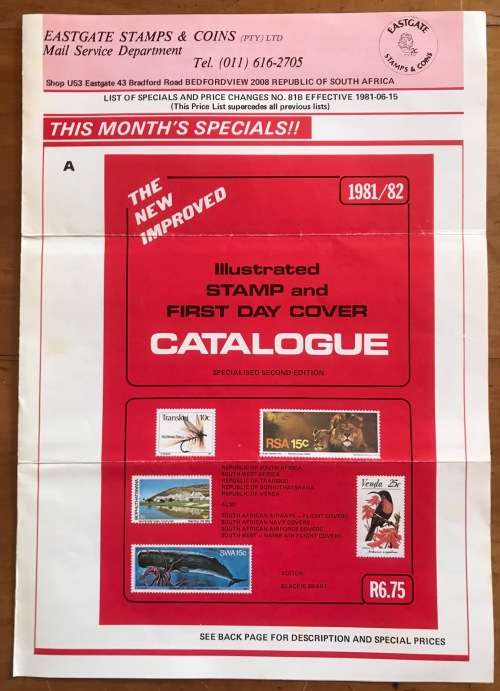 PHILATELIC LETTERS ADVERTISING EASTGATE STAMPS and COINS COLLECTORS MAIL AUCTIONS CARPENDALE