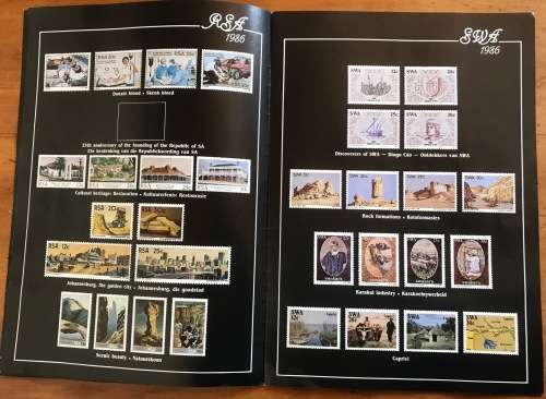 POSTAGE STAMP PROGRAMME for 1986 RSA SWA TRANSKEI VENDA CISKEI BOPHUTHATSWANA COLOUR BROCHURE