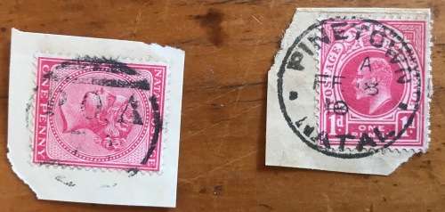 NATAL POSTMARKS x 12 1897 - 1910 DURBAN MUSGRAVE ROAD G.P.O. VERULAM PMB PINETOWN POA 73?