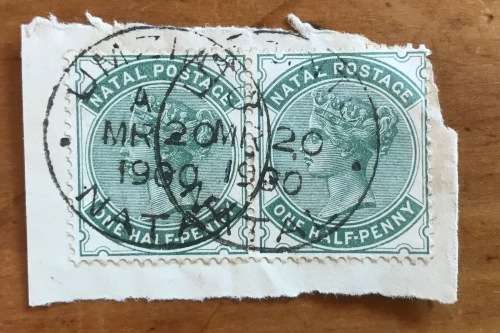NATAL POSTMARKS x 12 1899 - 1906 BERGVILLE DUNDEE ESTCOURT LADYSMITH MOOI RIVER ROSETTA UMZINTO
