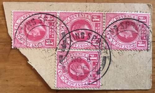 NATAL POSTMARKS x 12 1899 - 1906 BERGVILLE DUNDEE ESTCOURT LADYSMITH MOOI RIVER ROSETTA UMZINTO