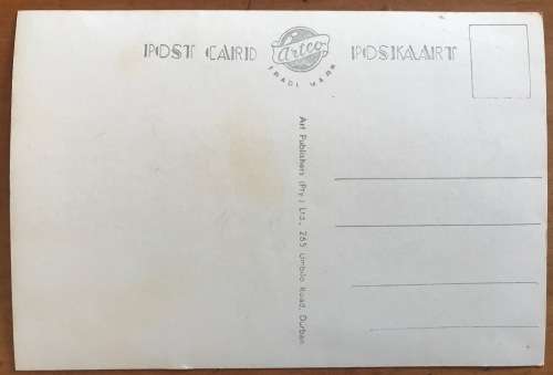 POSTCARD POST CARD POSKAART BANTU AUTHORITY COUNCIL CHAMBERS TRANSKEI STUDIO UMTATA B and W